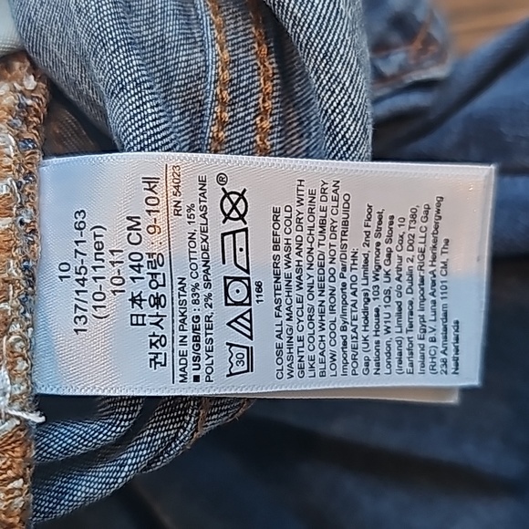 GAP GIRLS STACKED SKINNY JEANS SIZE 10 - Picture 8 of 9